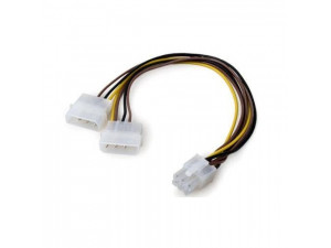 Захранващ кабел 2xMolex 4 Pin to 6 Pin PCI-E VGA VCOM CE313-0.15m